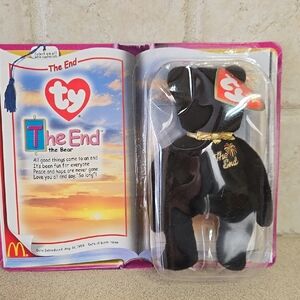 Vintage Ty Beanie Baby "The End" the Bear 1999- McDonald's House Charities